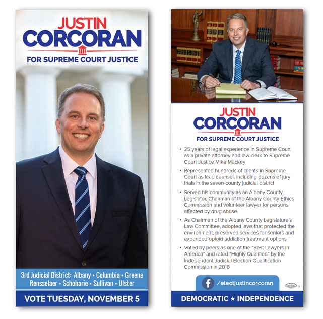 Justin Corcoran | Palm Cards | Blue State Strategies